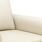 Fauteuil Crème 60 cm Similicuir