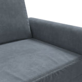 Fauteuil Gris foncé 60 cm Velours