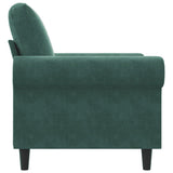 Fauteuil Vert foncé 60 cm Velours