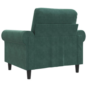 Fauteuil Vert foncé 60 cm Velours