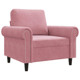 Fauteuil Rose 60 cm Velours