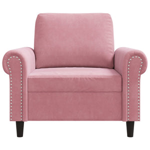 Fauteuil Rose 60 cm Velours