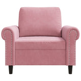 Fauteuil Rose 60 cm Velours