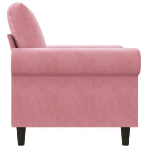 Fauteuil Rose 60 cm Velours