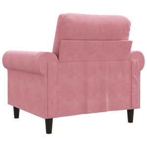 Fauteuil Rose 60 cm Velours