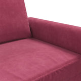 Fauteuil Rouge bordeaux 60 cm Velours