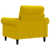 Fauteuil Jaune 60 cm Velours