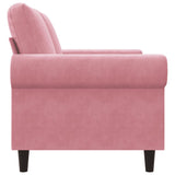Canapé à 2 places Rose 120 cm Velours