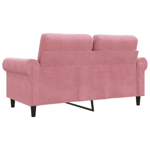 Canapé à 2 places Rose 120 cm Velours