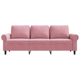 Canapé à 3 places Rose 180 cm Velours