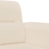 Canapé à 2 places Beige 140 cm Tissu microfibre