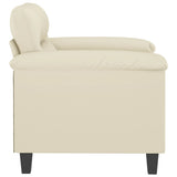 Fauteuil Crème 60 cm Similicuir