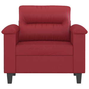 Fauteuil Rouge bordeaux 60 cm Similicuir