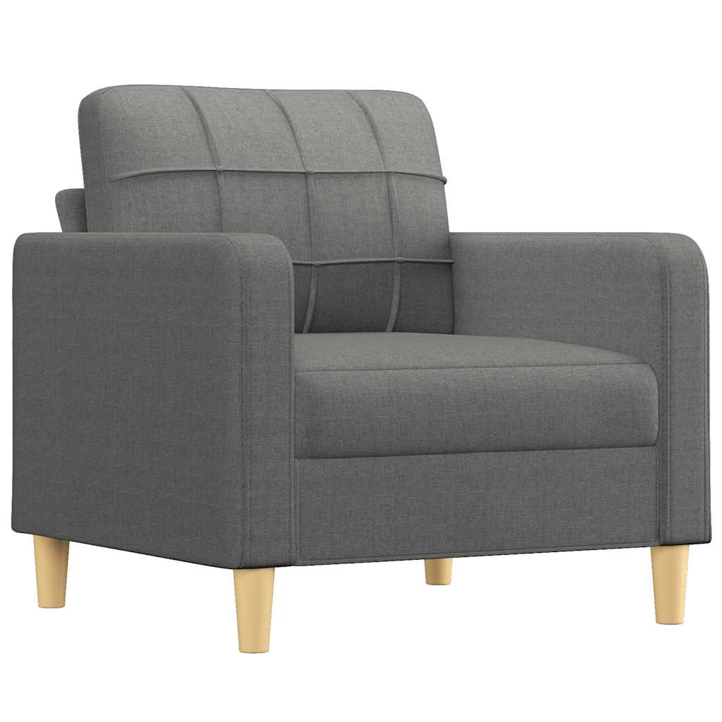 Fauteuil Gris foncé 60 cm Tissu