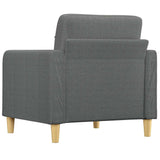 Fauteuil Gris foncé 60 cm Tissu