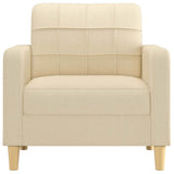 Fauteuil Crème 60 cm Tissu