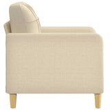 Fauteuil Crème 60 cm Tissu