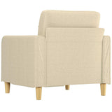 Fauteuil Crème 60 cm Tissu