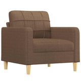 Fauteuil Marron 60 cm Tissu