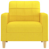 Fauteuil Jaune clair 60 cm Tissu