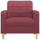 Fauteuil Rouge bordeaux 60 cm Tissu