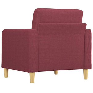 Fauteuil Rouge bordeaux 60 cm Tissu