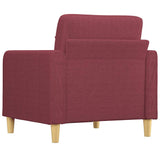 Fauteuil Rouge bordeaux 60 cm Tissu