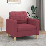 Fauteuil Rouge bordeaux 60 cm Tissu
