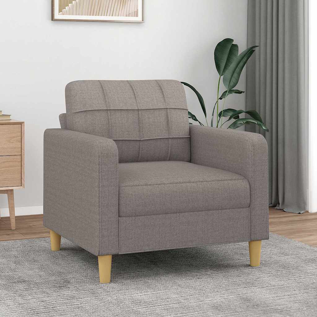 Fauteuil Taupe 60 cm Tissu