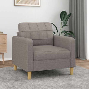 Fauteuil Taupe 60 cm Tissu