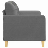 Canapé à 2 places Gris foncé 120 cm Tissu
