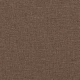 Canapé à 2 places Marron 120 cm Tissu
