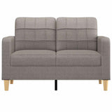 Canapé à 2 places Taupe 120 cm Tissu