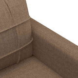 Canapé à 2 places Marron 140 cm Tissu