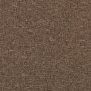 Canapé à 2 places Marron 140 cm Tissu