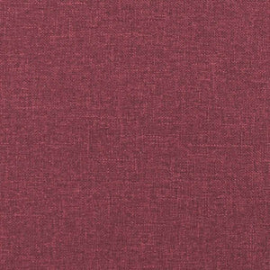 Canapé à 2 places Rouge bordeaux 140 cm Tissu