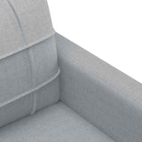 Canapé à 3 places Gris clair 180 cm Tissu