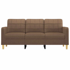 Canapé à 3 places Marron 180 cm Tissu