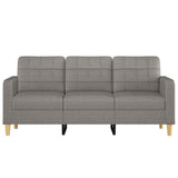 Canapé à 3 places Taupe 180 cm Tissu