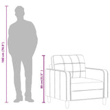 Fauteuil Crème 60 cm Similicuir