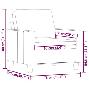 Fauteuil Rouge bordeaux 60 cm Similicuir