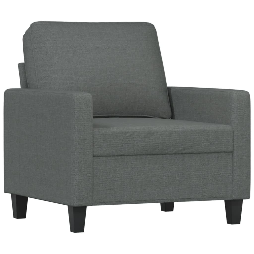 Fauteuil Gris foncé 60 cm Tissu