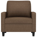 Fauteuil Marron 60 cm Tissu