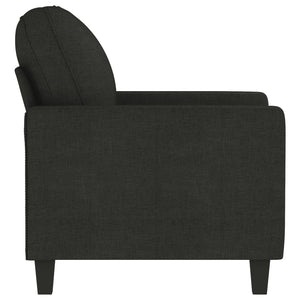 Fauteuil Noir 60 cm Tissu