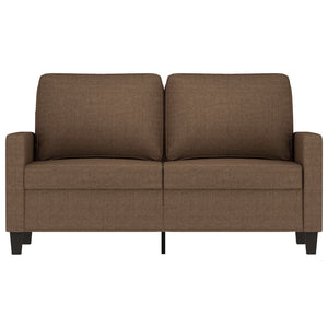 Canapé à 2 places Marron 120 cm Tissu