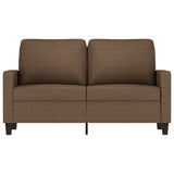 Canapé à 2 places Marron 120 cm Tissu