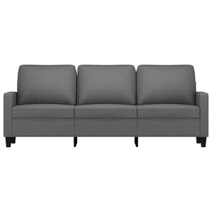 Canapé à 3 places Gris foncé 180 cm Tissu