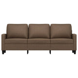 Canapé à 3 places Marron 180 cm Tissu