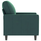 Fauteuil Vert foncé 60 cm Velours
