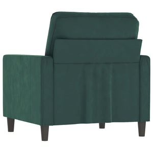 Fauteuil Vert foncé 60 cm Velours